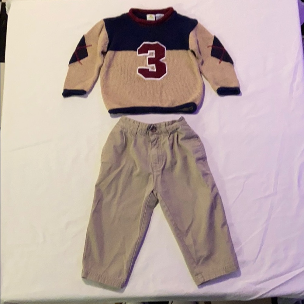 NWOT SESAME STREET SZ 18M 2PC SWEATER & PANTS SET